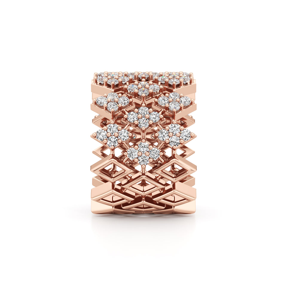 Diamond Cluster Sparkle Ring