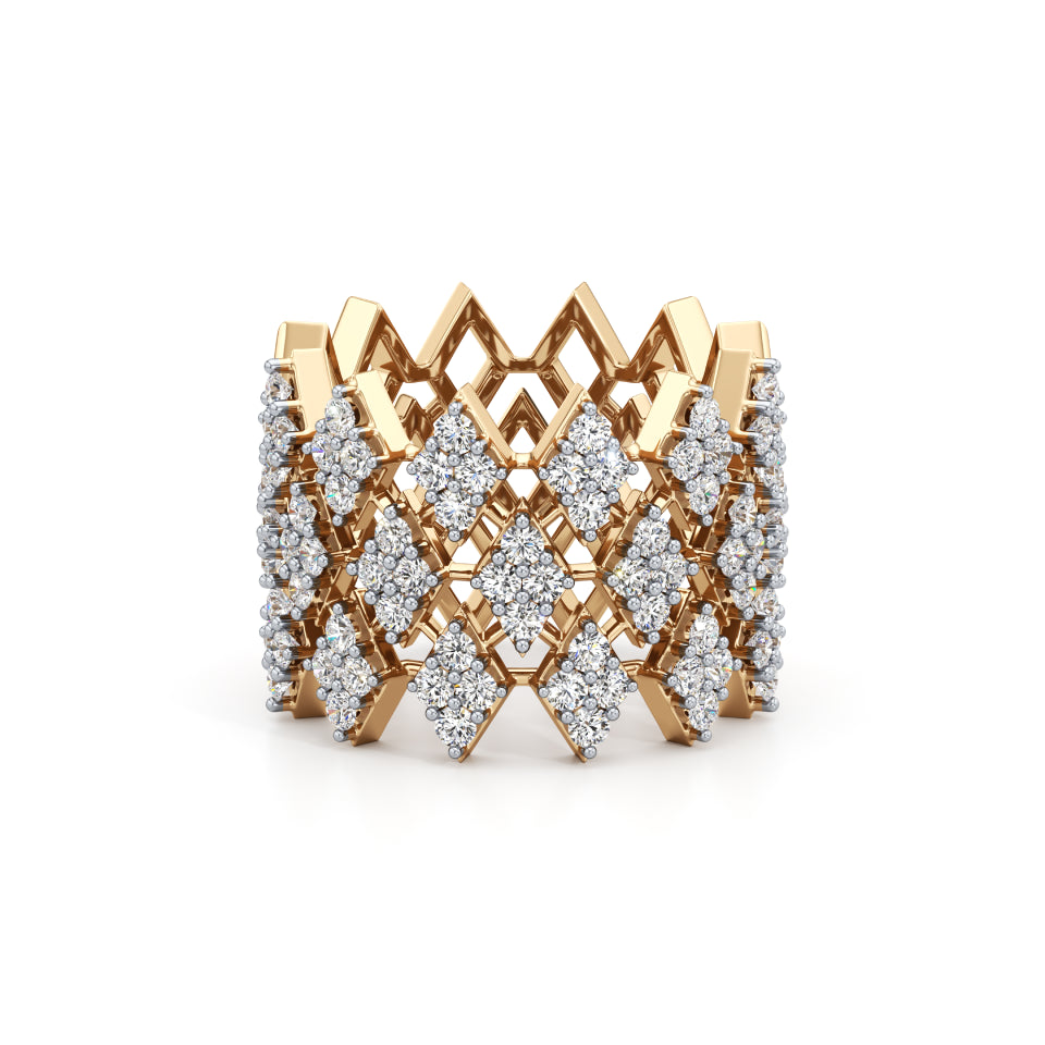 Diamond Cluster Sparkle Ring