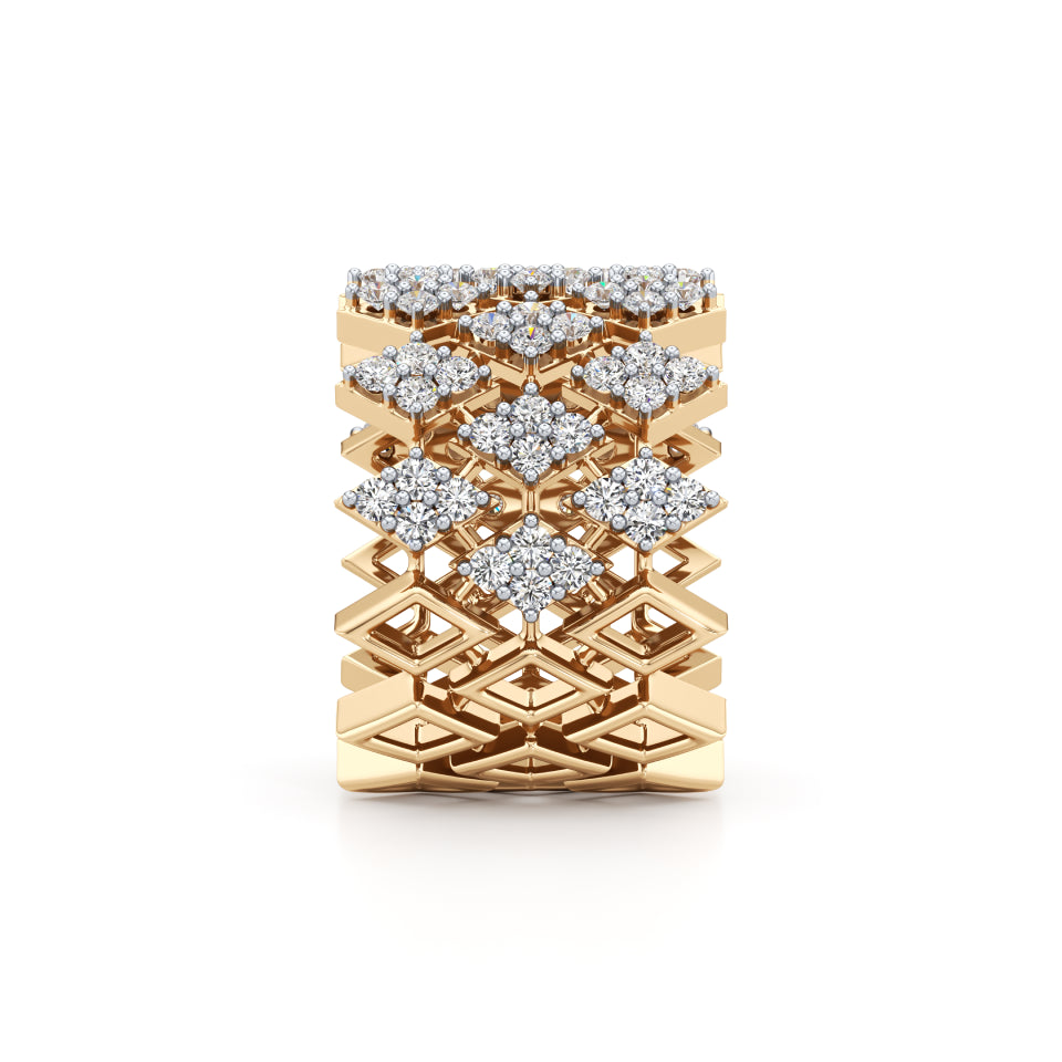 Diamond Cluster Sparkle Ring