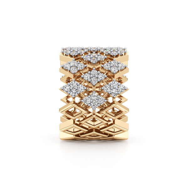 Diamond Cluster Sparkle Ring