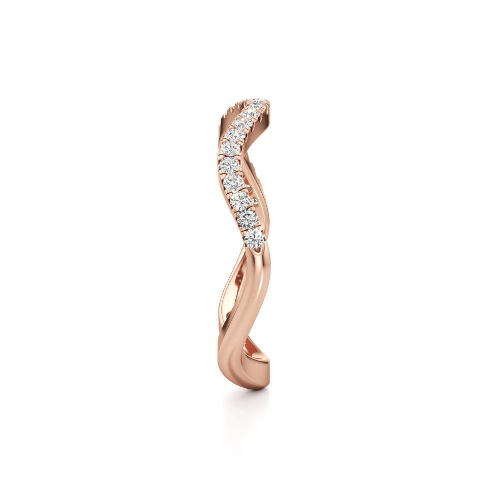 Wavecrest Diamond Ring Band