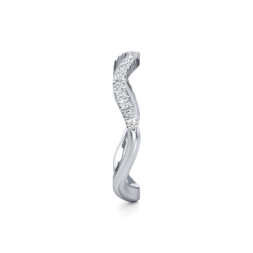 Wavecrest Diamond Ring Band