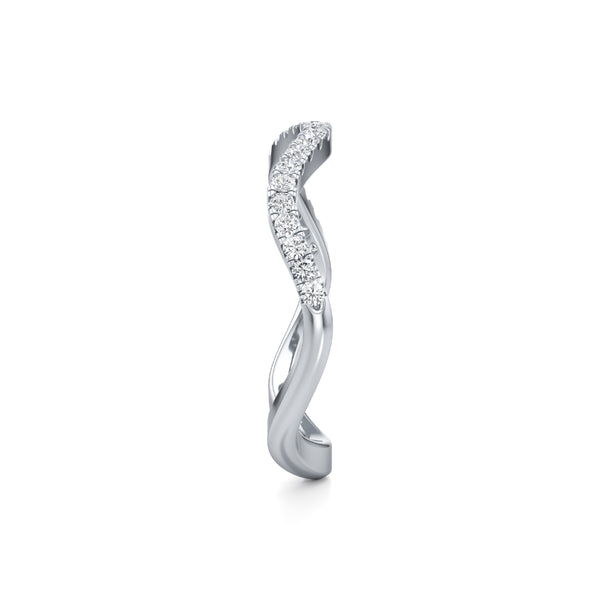 Wavecrest Diamond Ring Band
