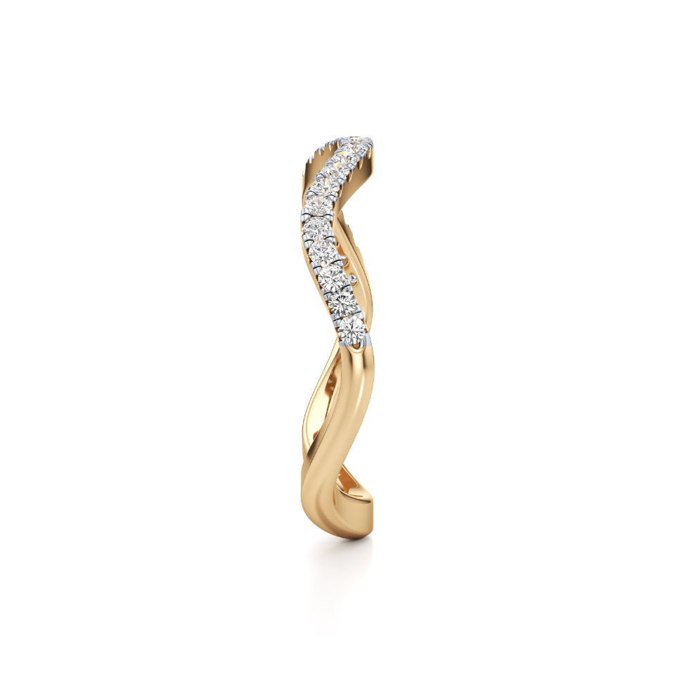 Wavecrest Diamond Ring Band