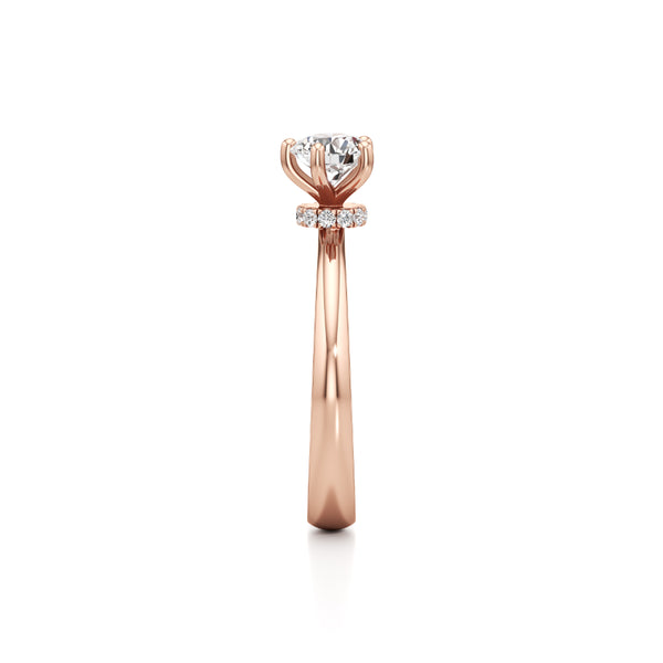 Minimalist Solitaire Diamond Ring