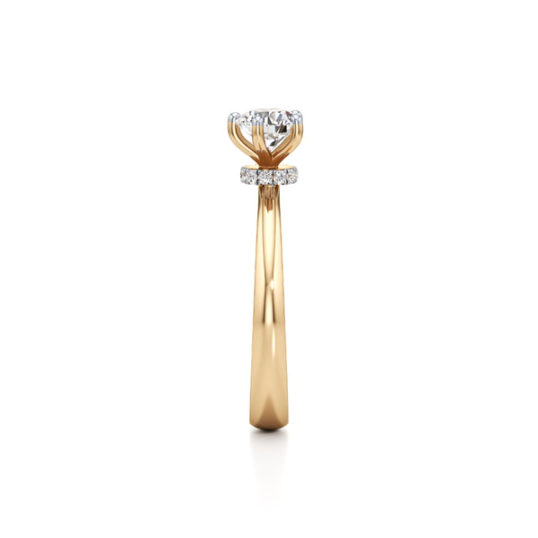 Minimalist Solitaire Diamond Ring