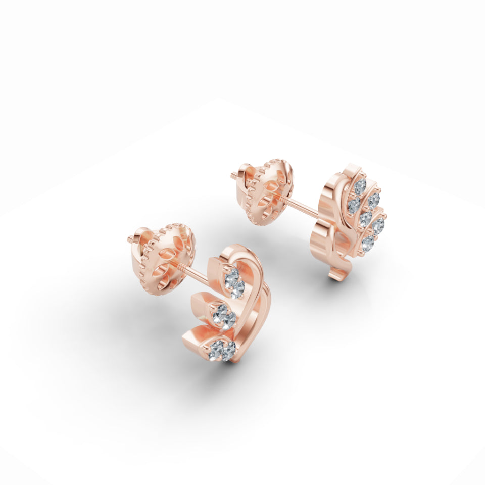 Leaflove Sparky Diamond Earrings
