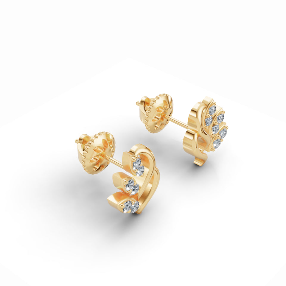 Leaflove Sparky Diamond Earrings