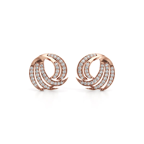 Gleaming Claw Diamond Earrings