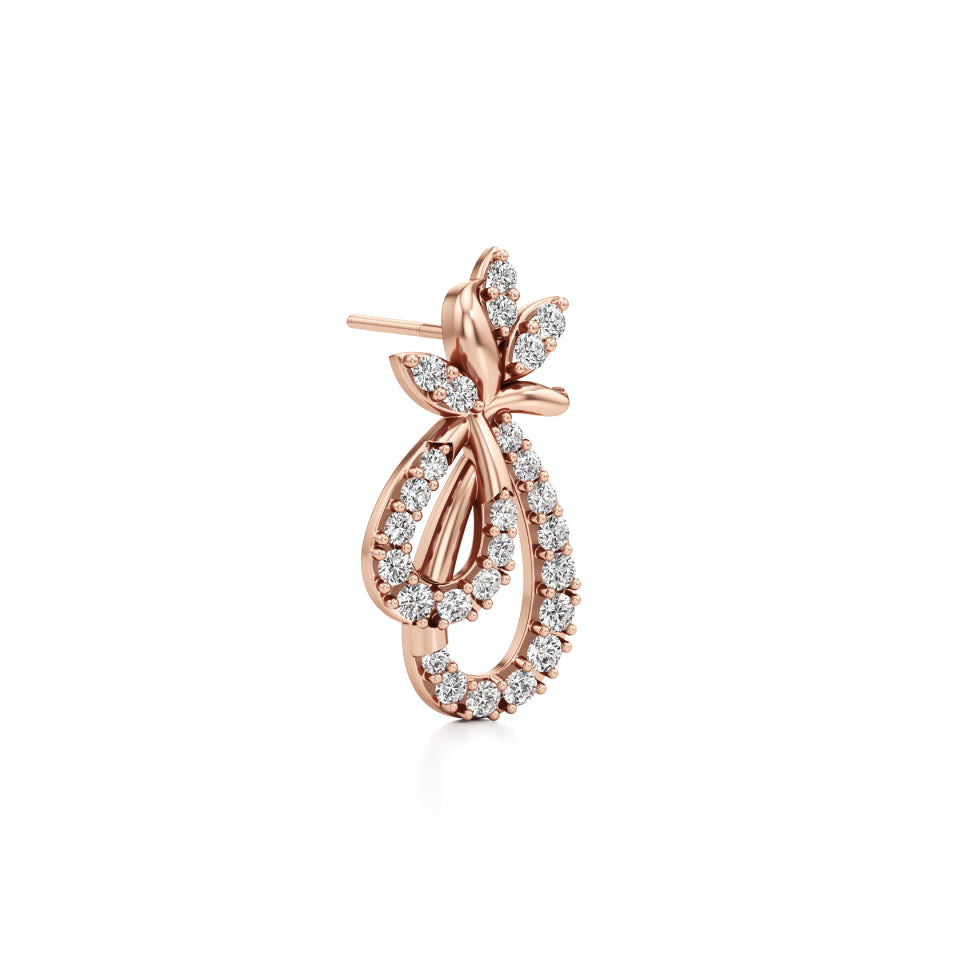 Petal Love Bunch Diamond Earrings