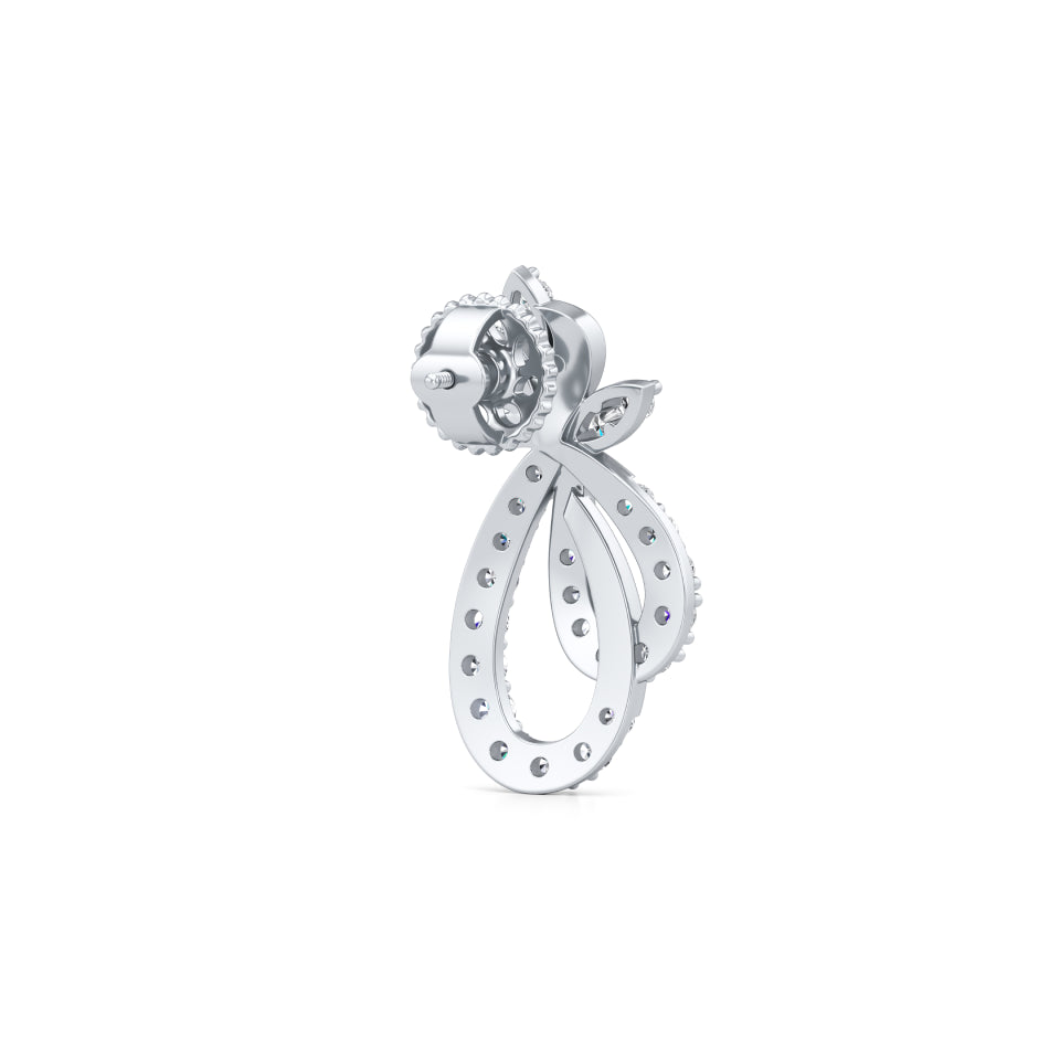 Petal Love Bunch Diamond Earrings
