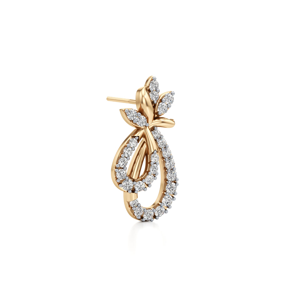 Petal Love Bunch Diamond Earrings