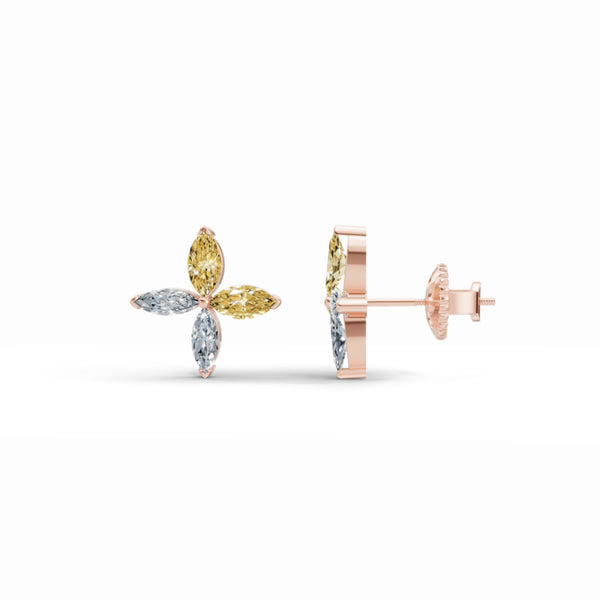 Dancing Marquise Diamond Earrings