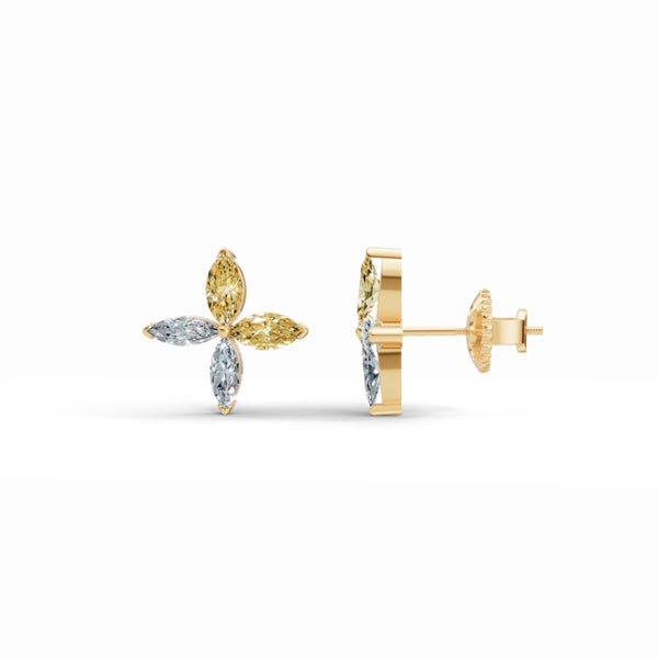 Dancing Marquise Diamond Earrings