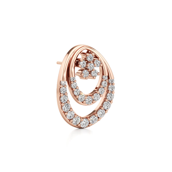 Delicate Circlet Diamond Earrings