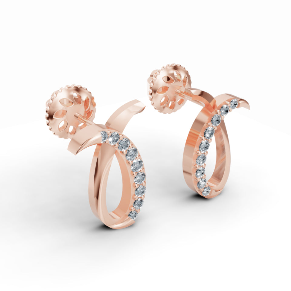 Diamond Swirl Studs