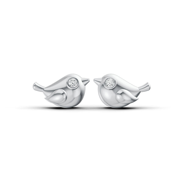 Little Bird Diamond Stud Earrings