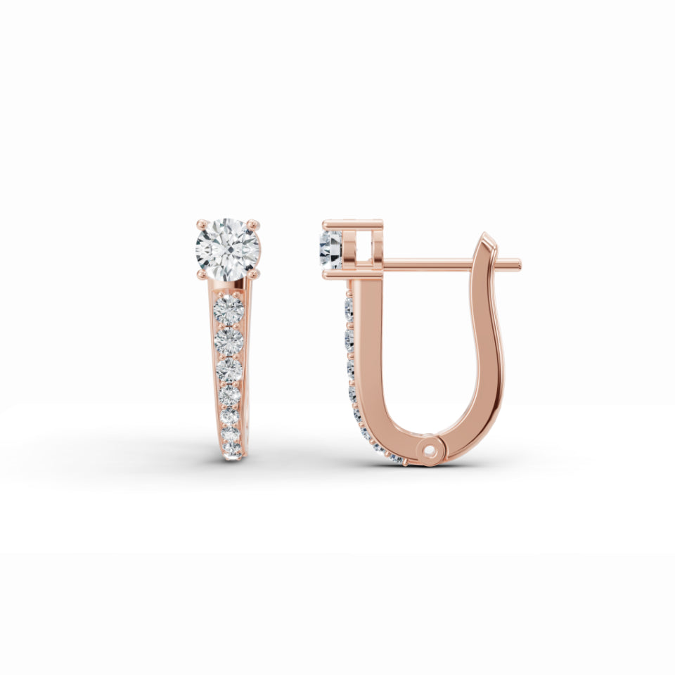 Retro Diamond Stud Earrings