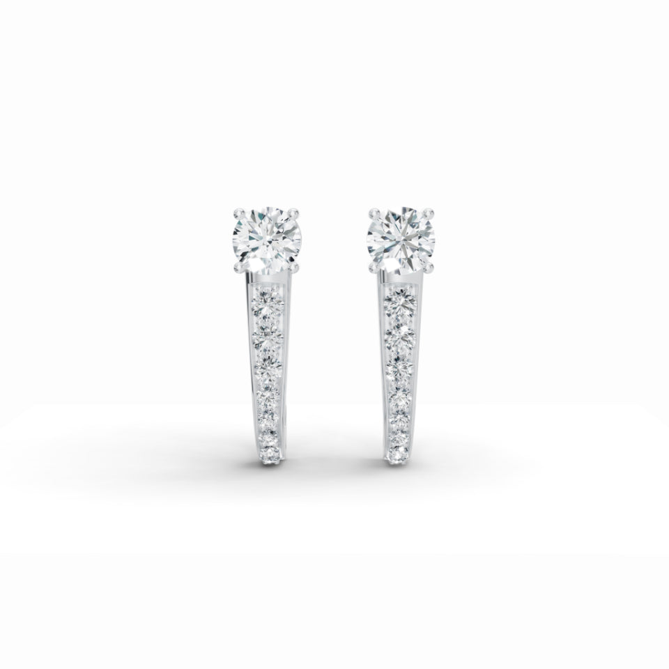 Retro Diamond Stud Earrings