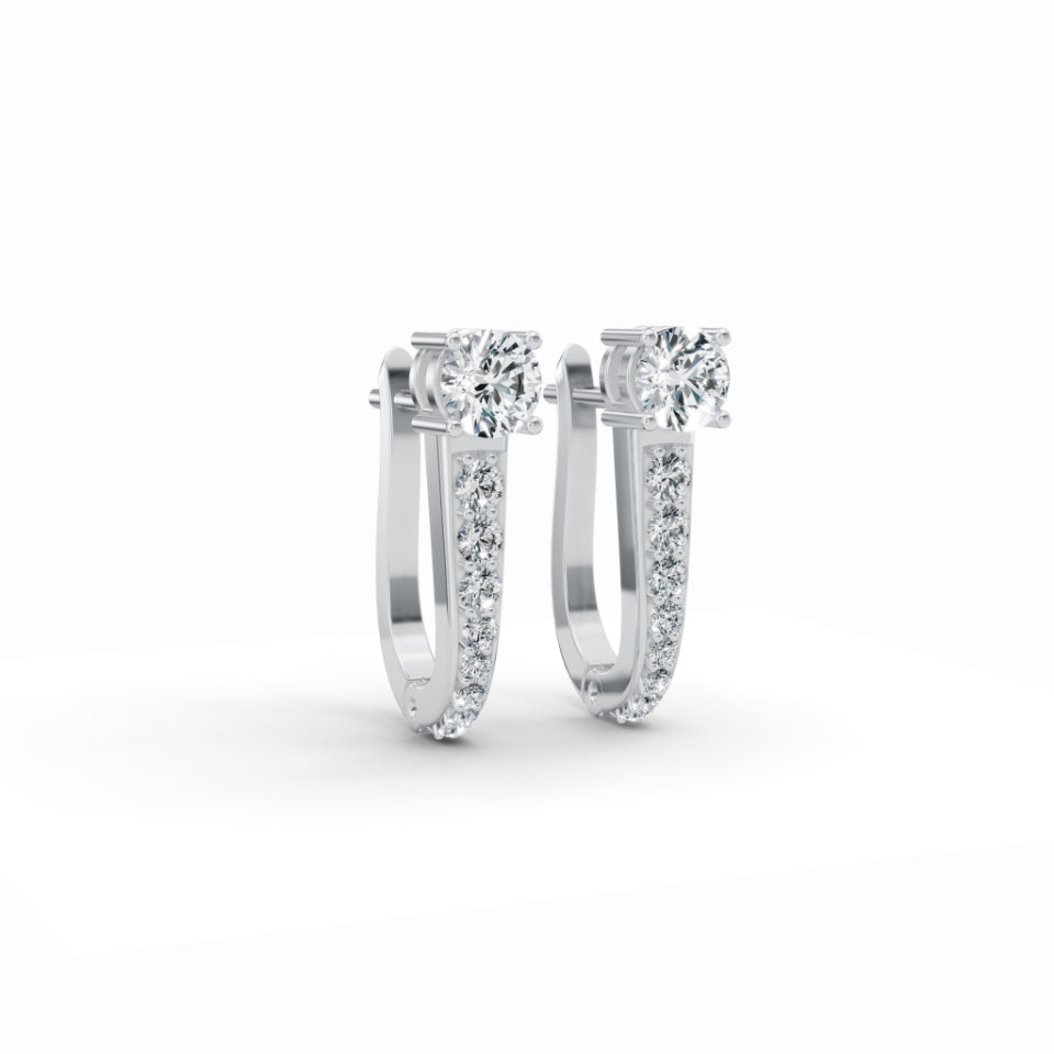 Retro Diamond Stud Earrings