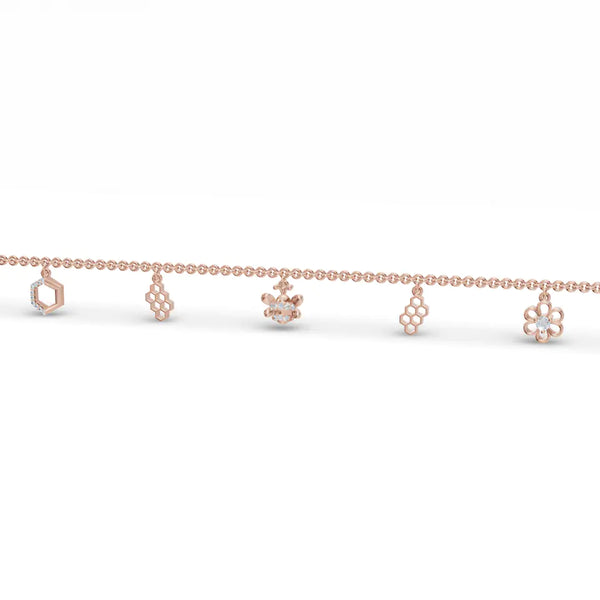 Storyteller Charm Diamond Bracelet