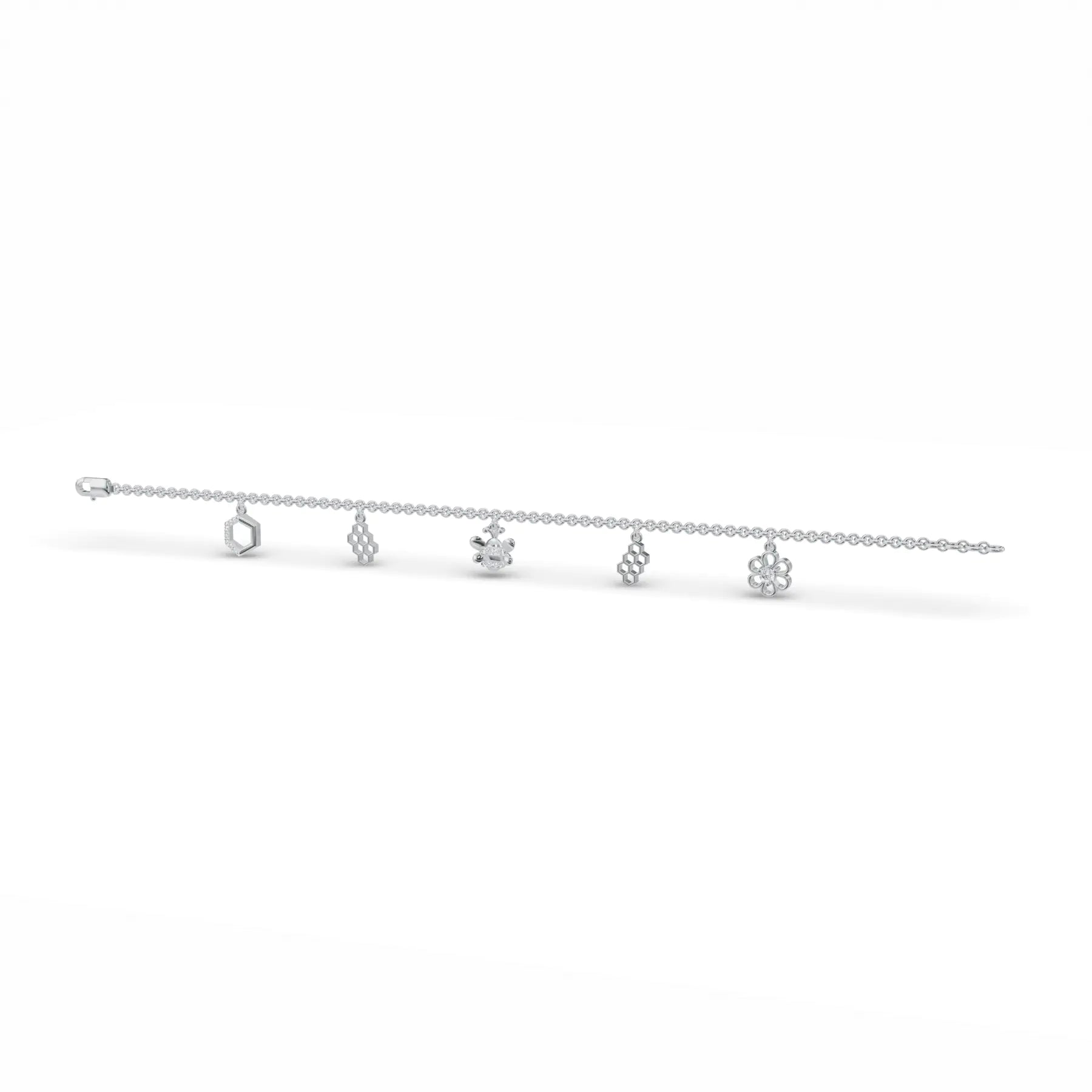 Storyteller Charm Diamond Bracelet