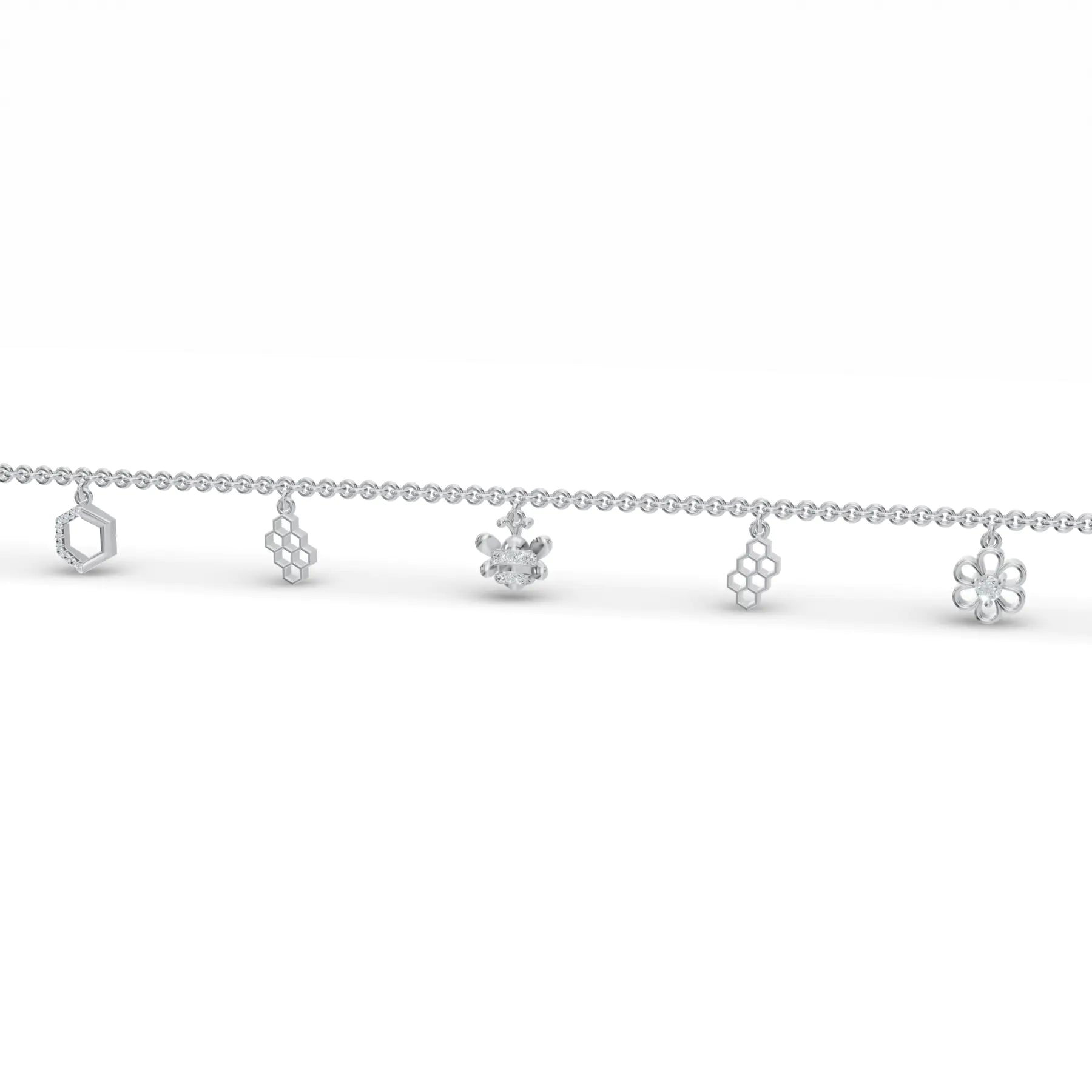 Storyteller Charm Diamond Bracelet