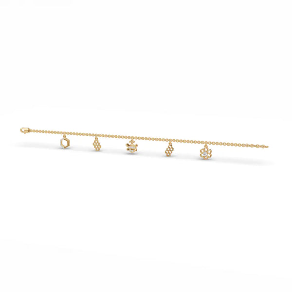 Storyteller Charm Diamond Bracelet