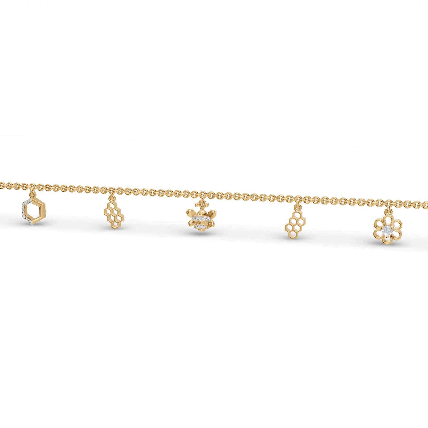 Storyteller Charm Diamond Bracelet