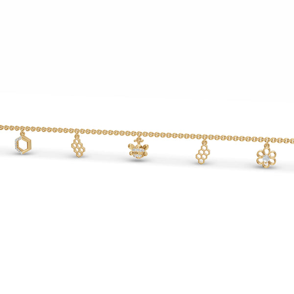 Storyteller Charm Diamond Bracelet