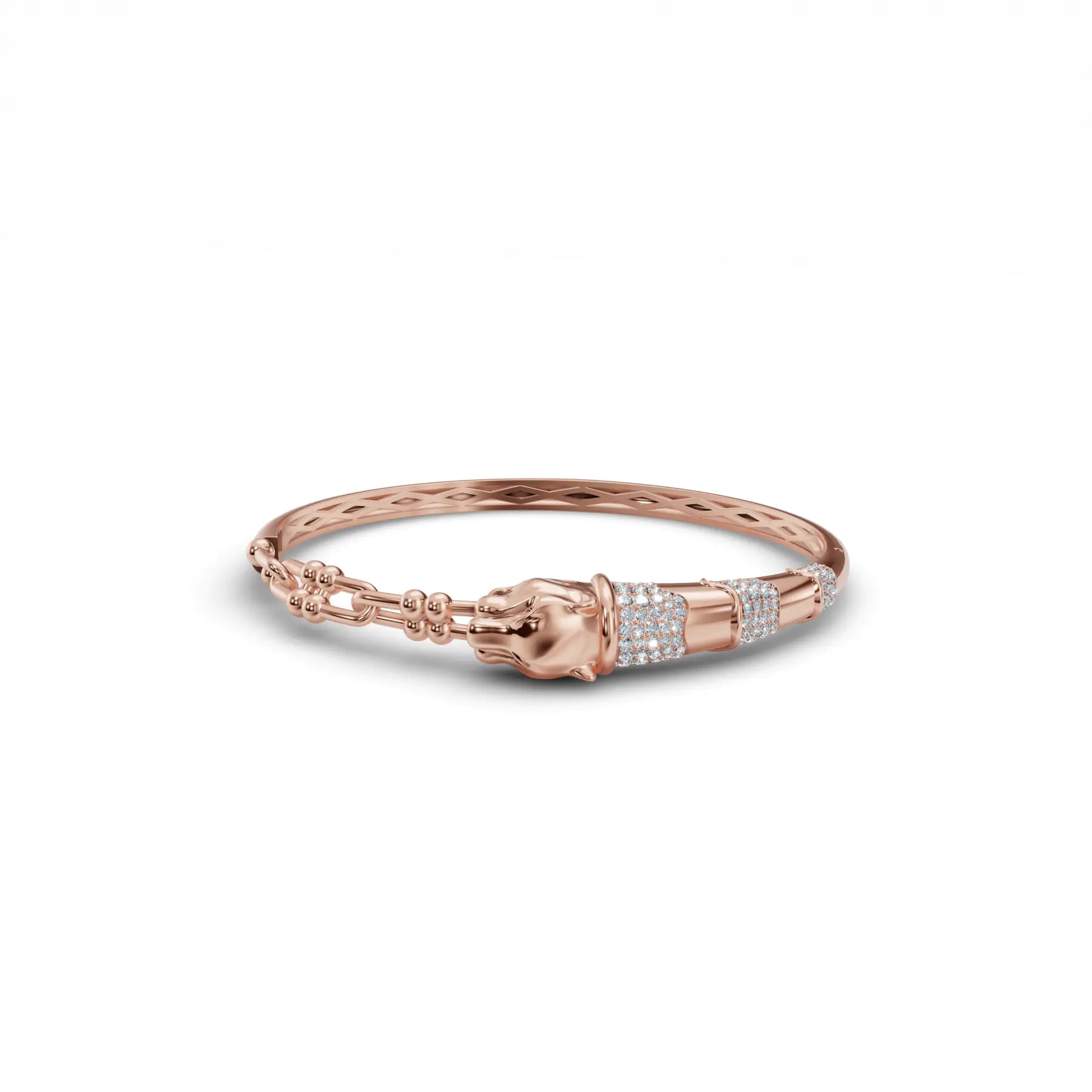 Panthera Power Kada Diamond Bracelet