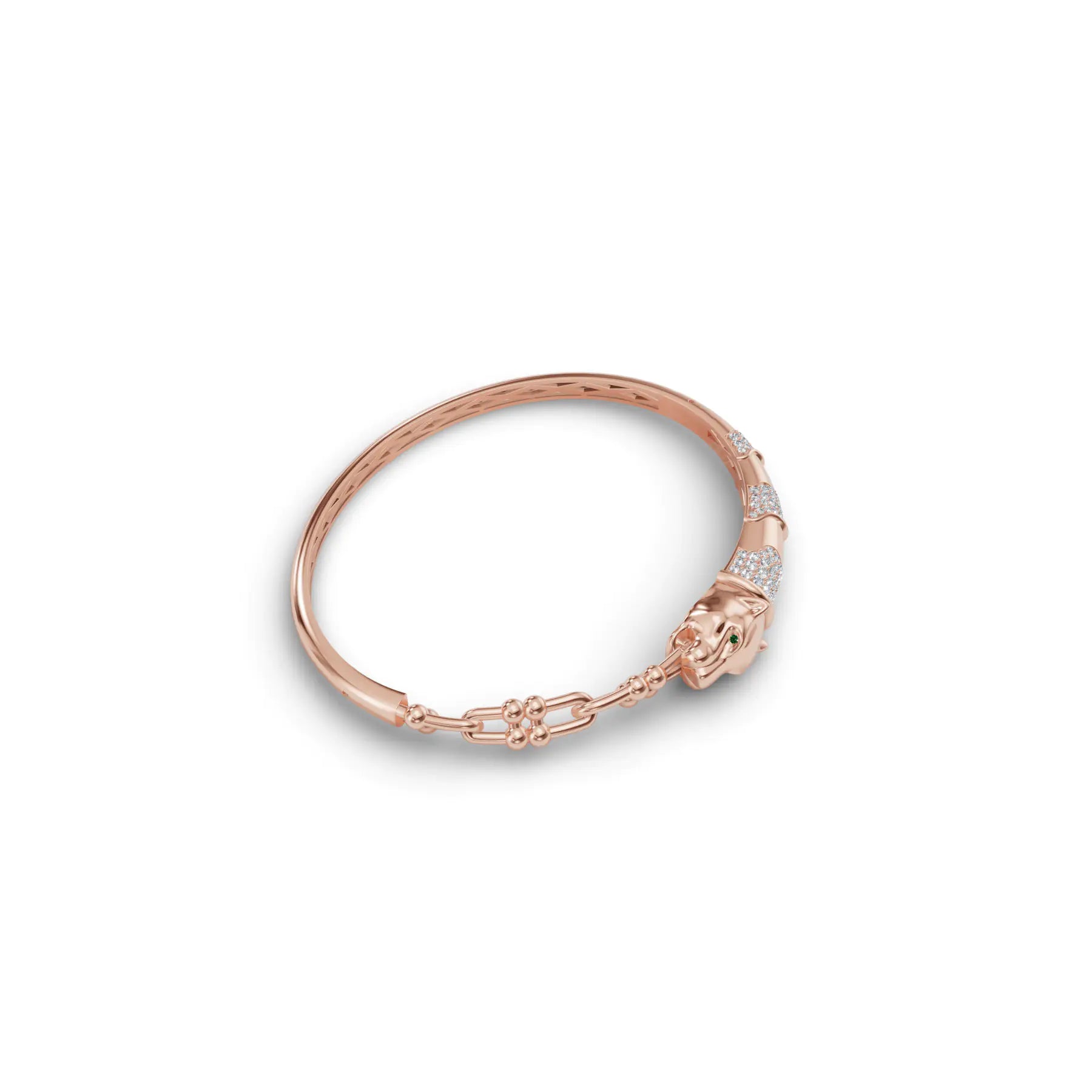Panthera Power Kada Diamond Bracelet