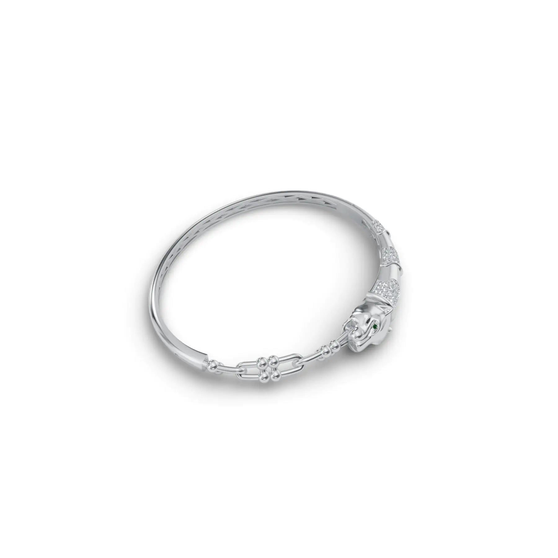 Panthera Power Kada Diamond Bracelet
