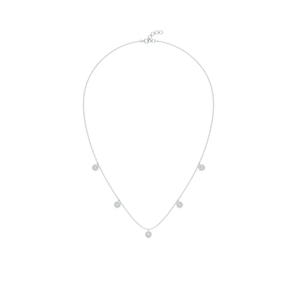 Minimal Everyday Station Diamond Necklace