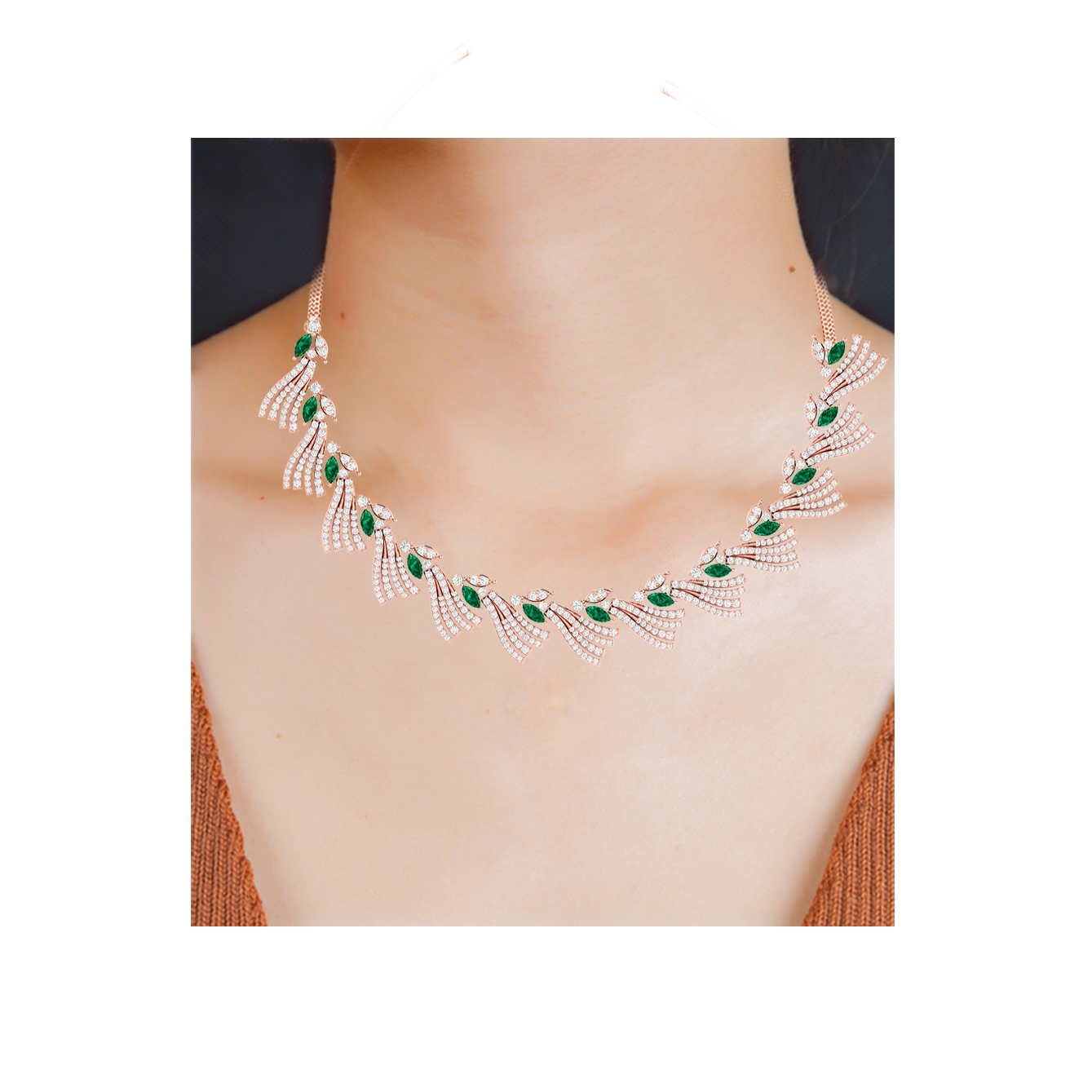 Glittering grandeur necklaces