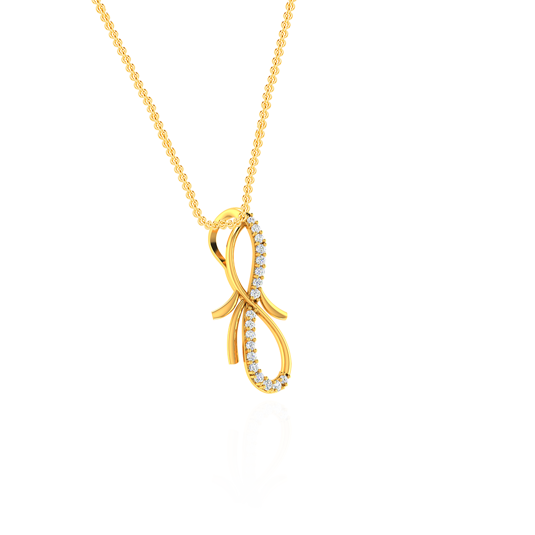 Charming Diamond and Gold Pendant