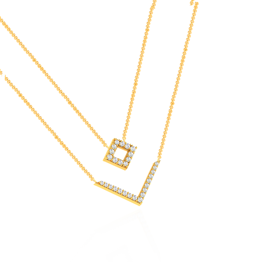 Charming Diamond and Gold Pendant
