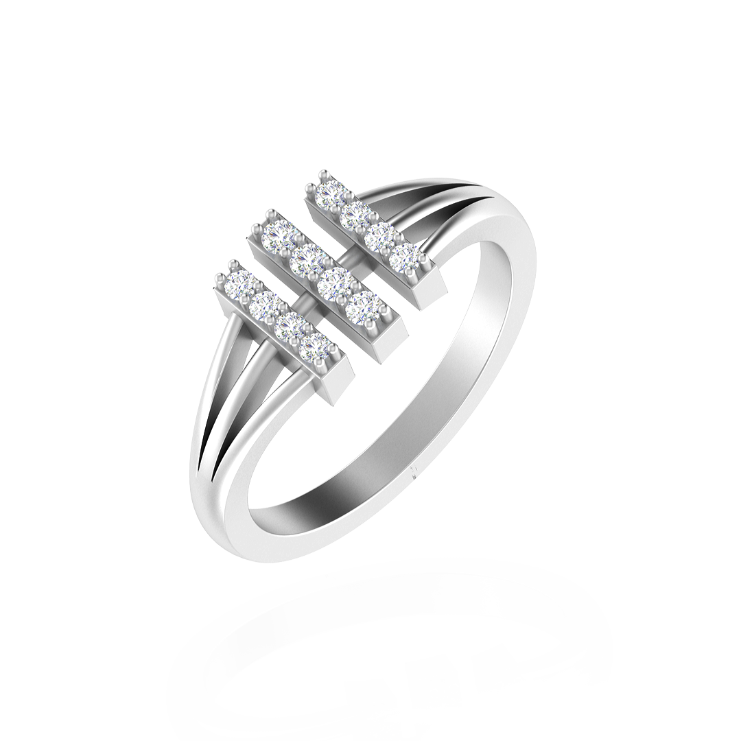 Contemporary Eternity Diamond Ring