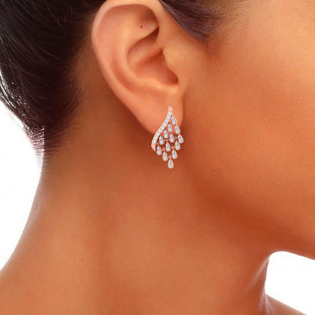 Contemporary Eternity Diamond Earring