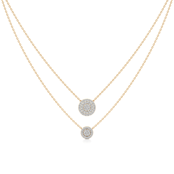 Multi-layered Pave Necklace