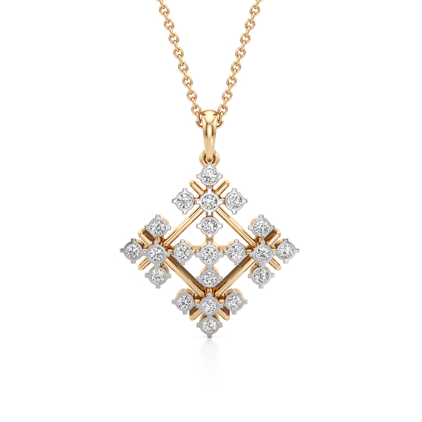 Quad Floret Diamond Pendant