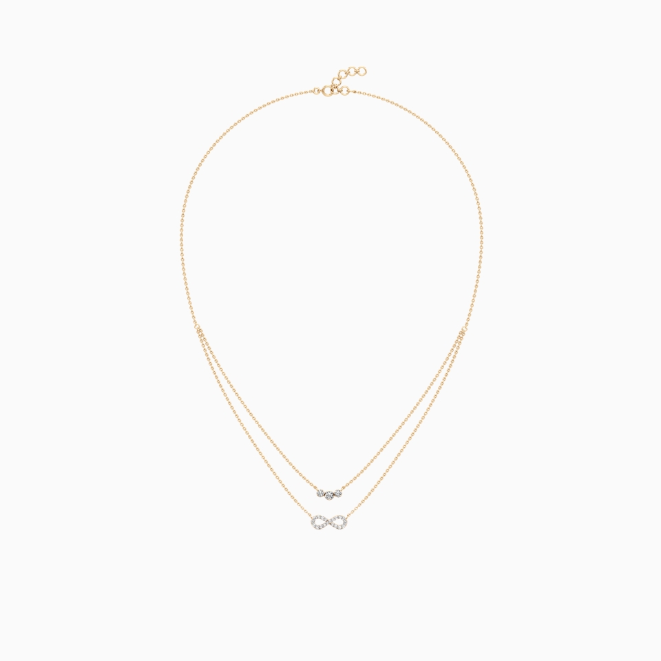 Infinite For Life Love Chain in Yellow 14K Gold